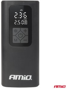 Kompresor samochodowy bezprzewodowy akumulatorowy powerbank LED USB-C 40W AMIO-04377 9