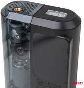 Kompresor samochodowy bezprzewodowy akumulatorowy powerbank LED USB-C 40W AMIO-04378 8