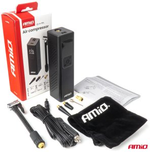 Kompresor samochodowy z wyświetlaczem LED 12V 100W AMIO-04376 13