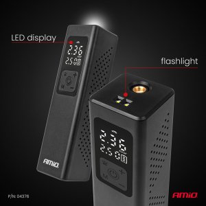 Kompresor samochodowy z wyświetlaczem LED 12V 100W AMIO-04376 9