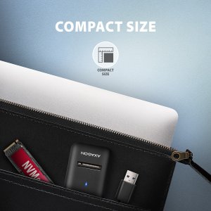 ADM2-AM Adapter USB3.2 Gen 2 M.2 NVMe/SATA SSD 10Gbps 10cm USB-A cable 5