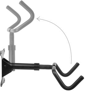 Rowerowy uchwyt cienny poziomy stal max. obcišżenie 30kg Maclean MC-431 3