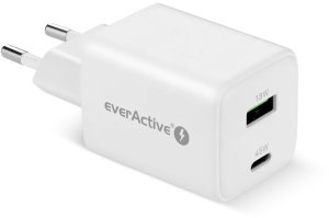 Ładowarka sieciowa GaN 1X USB, 1X USB-C 45W QC4+ PD Biała 8