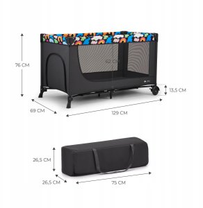 Łóżeczko turystyczne JOY 2 HAPPY SHAPES 2