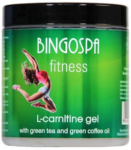 BINGOSPA Fitness L-karnityna w żelu z zieloną herbatą i olejkiem zielonej kawy 250ml 1