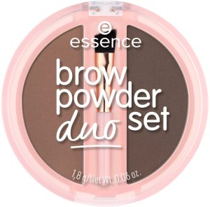 Essence Brow Powder Duo Set Puder do brwi 1.8g Medium (02) 1