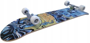 Deskorolka Klasyczna dla Dzieci Drewniana KUBISPORT Graffiti 2