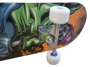 Deskorolka BLUBELL Deskorolka Klasyczna dla Dzieci Drewniana KUBISPORT Space Skull 3