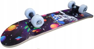 Deskorolka Klasyczna dla Dzieci Drewniana KUBISPORT Spiderman 2