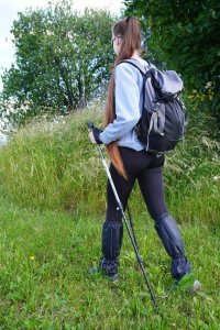 Kije Trekkingowe Regulowane Składane z Szybkozłączką KUBISPORT 145-72 cm 2