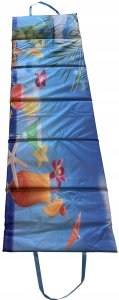 Koc Plażowy Mata Leżanka Leżak Składany Wodoodporny KUBISPORT 195x55 cm 1