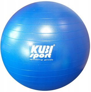 Piłka Gimnastyczna Rehabilitacyjna Dmuchana do Ćwiczeń Niebieska KUBISPORT 85 cm 1