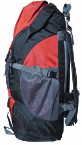 Plecak Turystyczny do Wędrówek Damski Męski Czerwony Pojemny KUBISPORT 50 L 2
