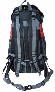 Plecak Turystyczny do Wędrówek Damski Męski Czerwony Pojemny KUBISPORT 50 L 4