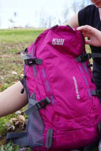 Plecak Turystyczny Sportowy Damski Duży Różowy Solidny KUBISPORT 40 L 2
