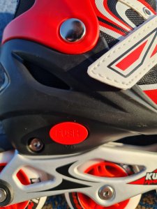 Rolki dla Dzieci Dziecięce Regulowane Czerwone Solidne KUBISPORT r. 31-24 9