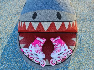 Rolki dla Dzieci Dziecięce Regulowane Różowe Solidne KUBISPORT r. 31-34 4