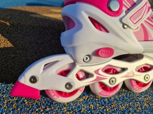 Rolki Spokey Rolki dla Dzieci Dziecięce Regulowane Różowe Solidne KUBISPORT r. 39-42 7