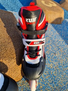 Rolki dla Dzieci Dziecięce Regulowane Czerwone Solidne KUBISPORT r. 35-38 6