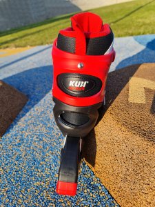 Rolki dla Dzieci Dziecięce Regulowane Czerwone Solidne KUBISPORT r. 35-38 7