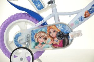 Rowerek Rower Dziecięcy dla Dzieci Dziewczynki z Bocznymi Kółkami DINO 12" 5