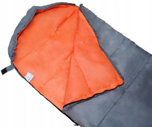 Śpiwór Turystyczny Kempingowy Lekki Mumia Solidny Szary KUBISPORT 210 cm 3