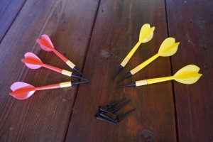 Zestaw Tarcza Soft Perforowana Dart Gra w Rzutki Lotki KUBISPORT 36 cm 3