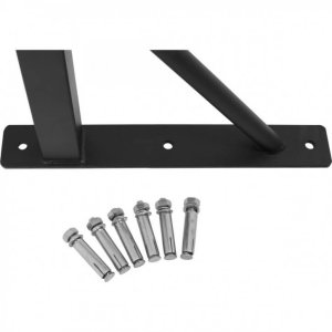 Drążek podciągowy ścienny, czarny 3