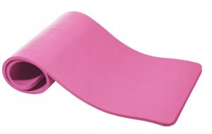 Mata do ćwiczeń jogi 190x60x1,5 cm różowa 1