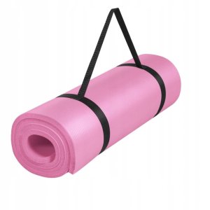 Gorilla Sports Mata do ćwiczeń jogi 190x60x1,5 cm różowa 4