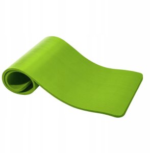 Gorilla Sports Mata do ćwiczeń jogi 190x60x1,5 cm limonka 2