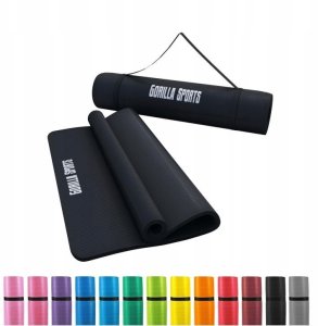 Mata do jogi duża 190x100x1,5 cm czarna 14