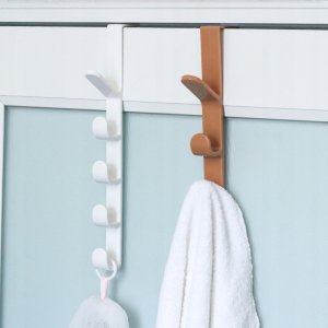 WIESZAK NA DRZWI Uniwersalny 5-miejscowy BIAŁY 7