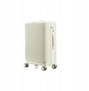 ITIMPORT WALIZKA Kabinowa BIAŁA ABS Odporna 38L USB 2