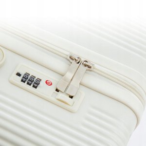 ITIMPORT WALIZKA Kabinowa BIAŁA ABS Odporna 38L USB 7