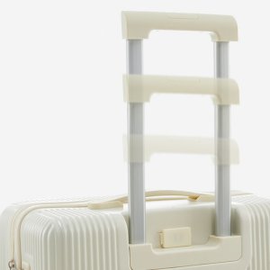 ITIMPORT WALIZKA Kabinowa BIAŁA ABS Odporna 38L USB 8
