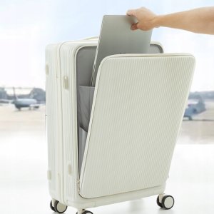 ITIMPORT WALIZKA Kabinowa BIAŁA ABS Odporna 38L USB 9
