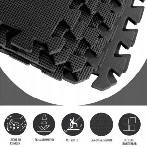 zestaw 6 x mata pod sprzęt puzzle gruba 1,2 cm 12