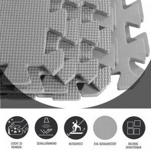 zestaw 6 x mata pod sprzęt puzzle gruba 1,2 cm 13