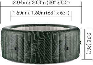 SPA ogrodowe MSpa Dmuchane Meteor 6 osobowe 9