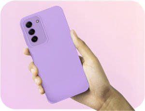 Etui do Samsung Galaxy S21 FE (Osłona Kamery, Fioletowe, Plecki)   Szkło 9H 5