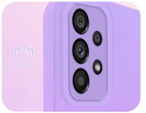 Etui do Samsung Galaxy A53 5G (Osłona Kamery, Fioletowe, Plecki)   Szkło 9H 3