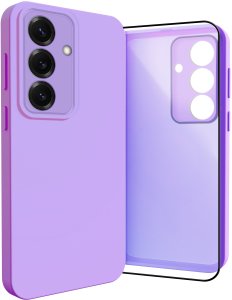 Etui do Samsung Galaxy S24 (Osłona Kamery, Fioletowe, Plecki)   Szkło 9H 1