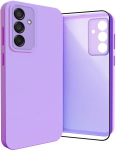 Etui do Samsung Galaxy M15 (Osłona Kamery, Fioletowe, Plecki)   Szkło 9H 1