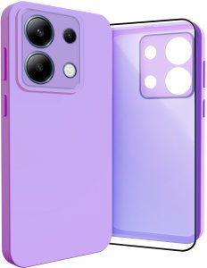Etui do Xiaomi Redmi Note 13 4G (Osłona Kamery, Fioletowe, Plecki)   Szkło 1
