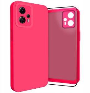Etui do Motorola Moto G13 / G23 (Osłona Kamery, Fuksjowe, Ochronne)   Szkło 1