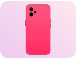 Hello Case Etui do Motorola Moto G13 / G23 (Osłona Kamery, Fuksjowe, Ochronne)   Szkło 2