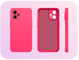 Hello Case Etui do Motorola Moto G13 / G23 (Osłona Kamery, Fuksjowe, Ochronne)   Szkło 4