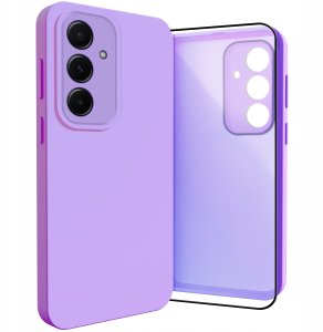 Etui do Samsung Galaxy A55 5G (Osłona Kamery, Fioletowe, Plecki)   Szkło 9H 1