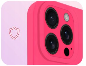 Etui do Apple iPhone 16 Pro (Do Magsafe, Osłona Kamery, Fuksjowe)   Szkło 3